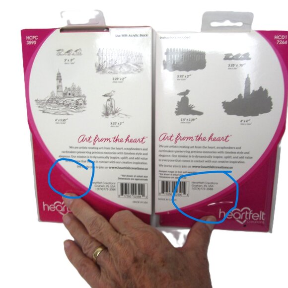 Heartfelt Creations Sea Breeze Harbor Craft Dies & Cling Stamps Ocean Lighthouse - Picture 5 of 5